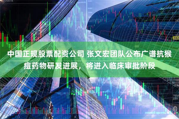 中国正规股票配资公司 张文宏团队公布广谱抗猴痘药物研发进展，将进入临床审批阶段